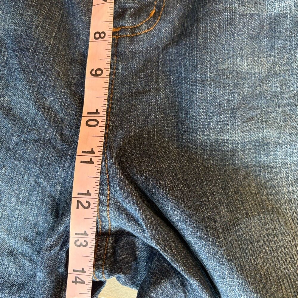 Vintage 90s Ralph Lauren Women Southwest Beaded Jeans Size 14W Turquoise Aztec - Picture 15 of 16